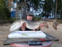 Жена моего друга,Рыбинское водохр. на воблер Джилиес